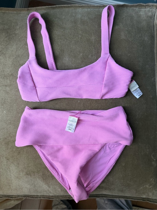 l*space Other - l*space Lilac Textured Bikini Set Top & Bottom